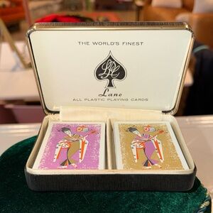 Lane The World's Finest Plastic Playing Cards - Japanese Purple & Gold Backs